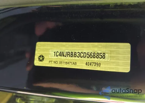 2012 Jeep Patriot Sport from USA, damaged, VIN 1C4NJRBB3CD568858